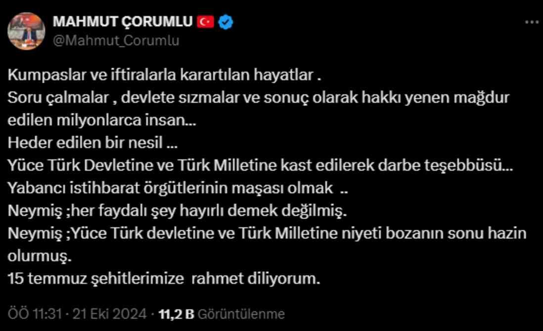 Mahmut Çorumlu kimdir? Eski KOM Daire Başkanı Mahmut Çorumlu kaç yaşında, nereli?