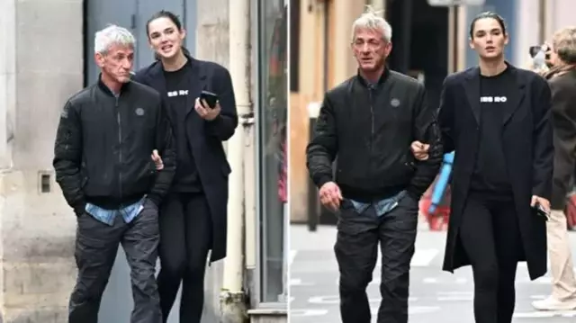 The 64-year-old Oscar-winning actor was spotted in Paris with his 34-year-younger girlfriend.