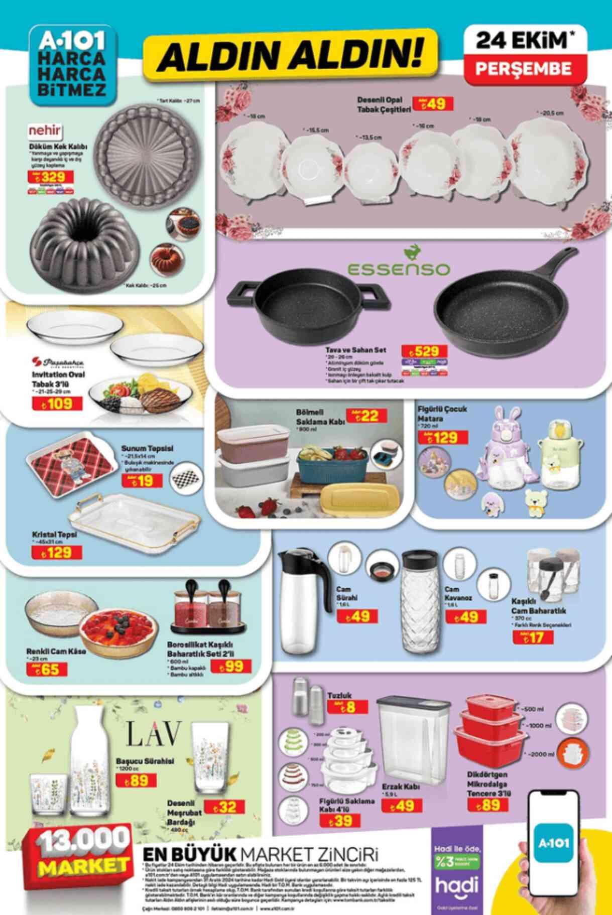 A101 24 EKİM 2024 KATALOĞU A101'e gelen ürünler! A101 bu hafta katalog ürünleri neler? A101'de hangi ürünler olacak?