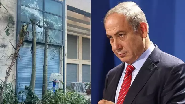 New footage has emerged after the attack: Netanyahu's bedroom was targeted.