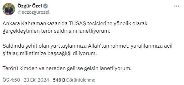 Ankara'da TUSAŞ'a terör saldırısı: 4 şehidimiz, 14 yaralı var