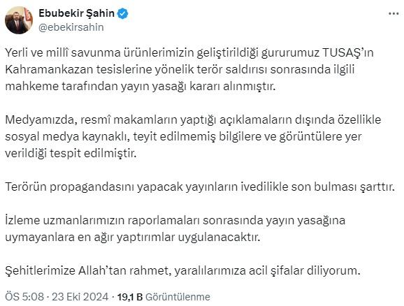 Ankara'da TUSAŞ'a terör saldırısı! Şehit ve yaralılarımız var