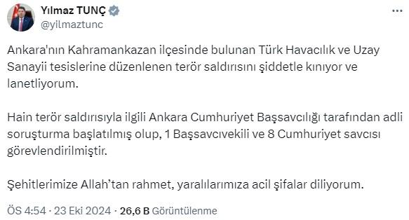 Ankara'da TUSAŞ'a terör saldırısı! Şehit ve yaralılarımız var