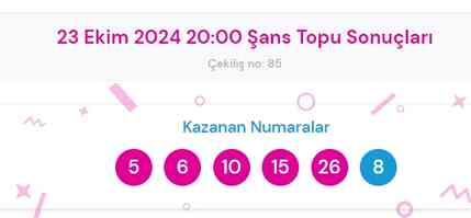 Şans Topu sonuçları açıklandı! Şans Topu sonuçları ne zaman açıklanır? 23 Ekim 2024 Çarşamba Şans Topu sonuçlarına ne zaman, nereden bakılır?