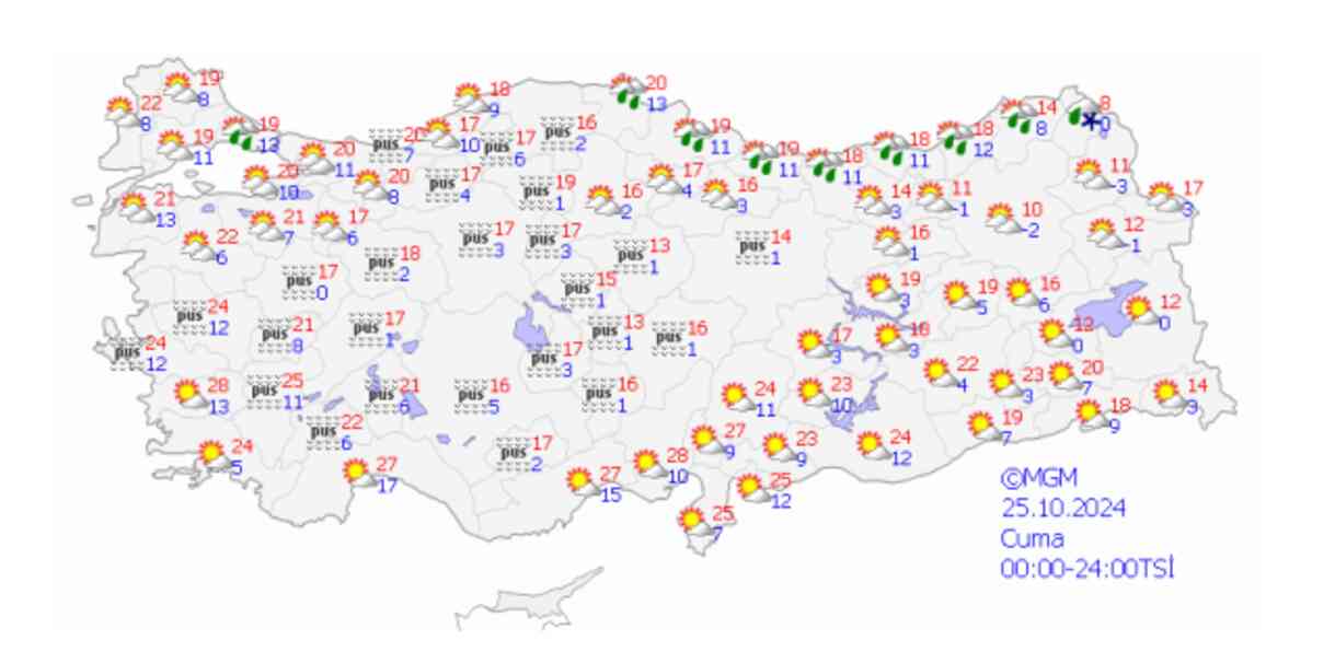 25 Ekim Ankara hava durumu | Ankara'da hava nasıl olacak? Ankara günlük ve 5 günlük hava durumu tahmini!