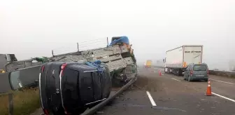 Bolu'da Devrilen TIR'daki Cipler Hasar Gördü