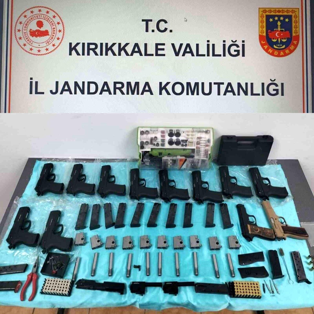 Kırıkkale'de Silah Kaçakçılığı Operasyonu: 11 Tabanca Ele Geçirildi