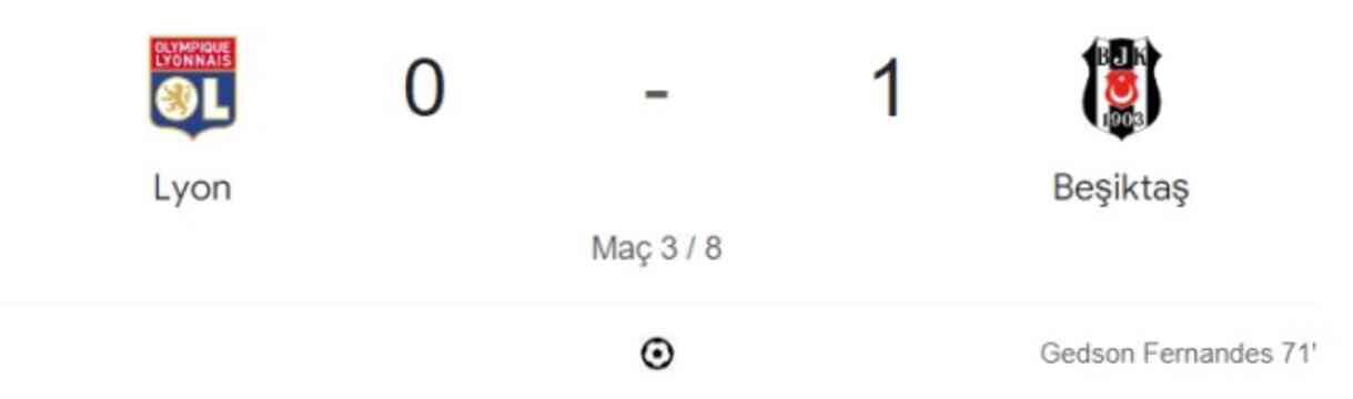 Lyon Beşiktaş maçı kaç kaç, bitti mi? MAÇ SONUCU! Lyon Beşiktaş golleri kim attı, canlı maç anlatımı!