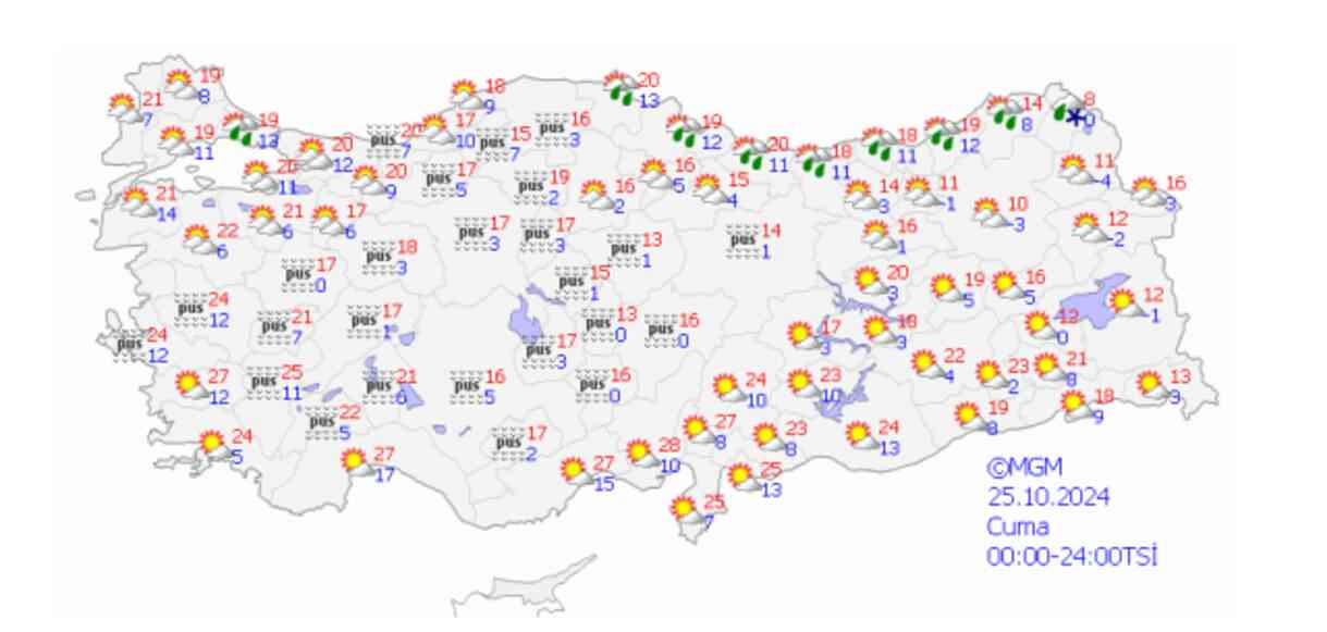 25 Ekim İzmir hava durumu | İzmir'de hava nasıl olacak? İzmir günlük ve 5 günlük hava durumu tahmini!