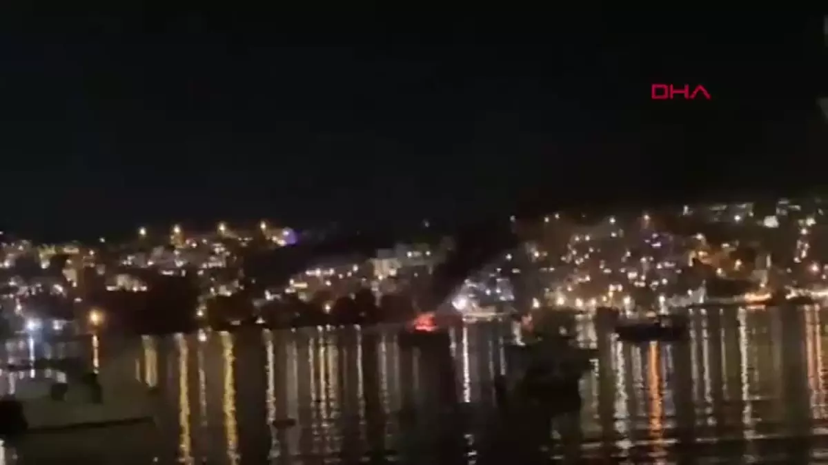 Bodrum'da Şişme Botta Patlama: Kaptan Denize Atlarken Kurtuldu