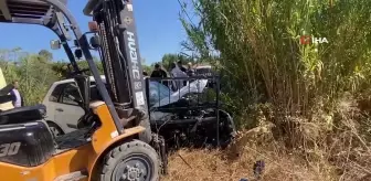 Forklift ile otomobilin karıştığı kazada bir yaralı