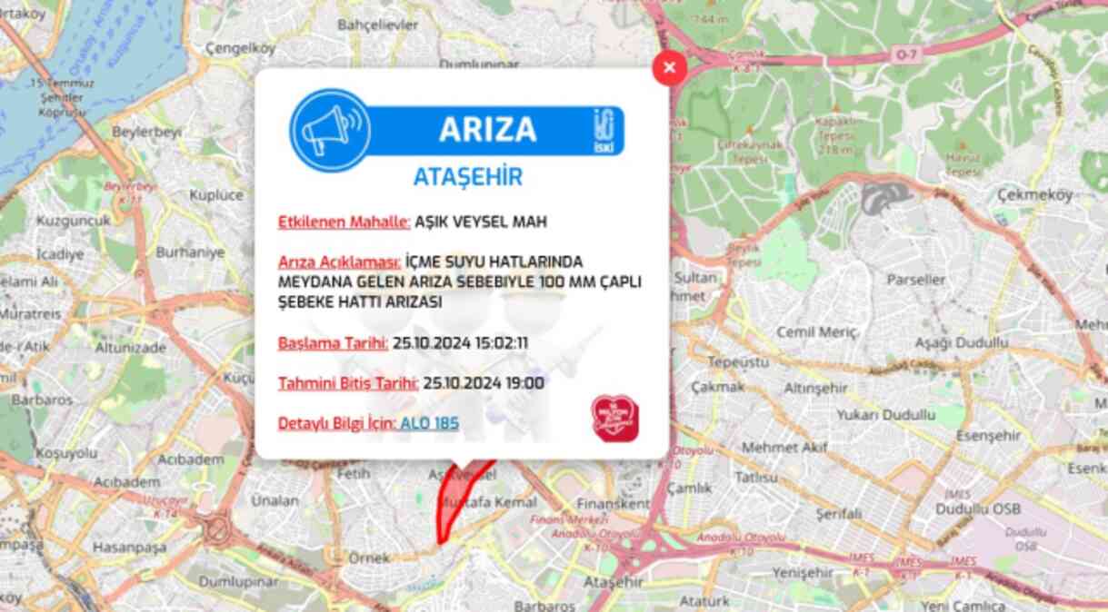 İstanbul İSKİ su kesintisi! 26-27 Ekim Esenyurt, Küçükçekmece, Pendik, Ataşehir su kesintisi listesi! Sular ne zaman gelecek?