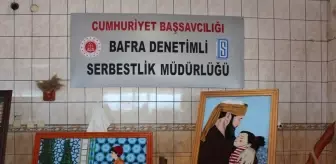 Bafra'da Yükümlülerin El Sanatları Sergilendi