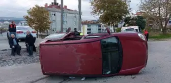 Samsun'da Sürekli Kazaların Meydana Geldiği Yolda Yeni Kaza