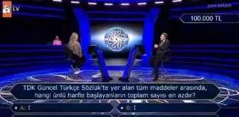 TDK Güncel Türkçe Sözlük'te yer alan tüm maddeler arasında, hangi ünlü harfle başlayanların toplam sayısı en azdır?