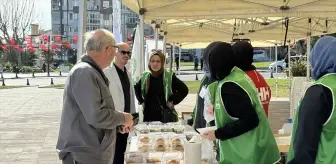 Tekirdağ'da Filistinlilere destek için 'hayır çarşısı' kuruldu