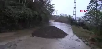 Rize'de Sağanak Yağış Heyelanlara Neden Oldu