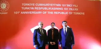 Özbekistan'da Türkiye Cumhuriyeti'nin 101. yılı dolayısıyla resepsiyon düzenlendi