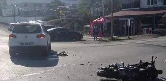 Samsun'da ciple çarpışan motosikletin sürücüsü komiser ağır yaralandı