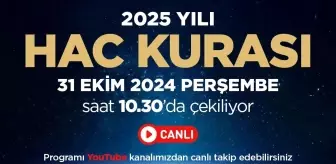 2025 yılı hac kurası yarın çekiliyor