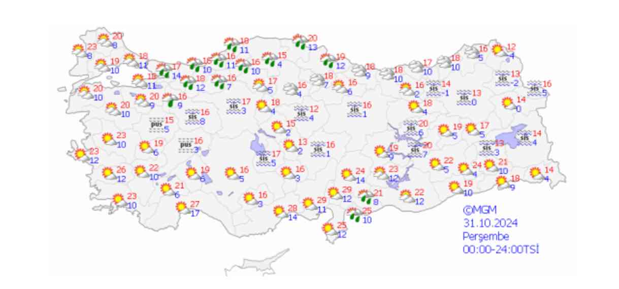 31 Ekim Ankara hava durumu | Ankara'da hava nasıl olacak? Ankara günlük ve 5 günlük hava durumu tahmini!