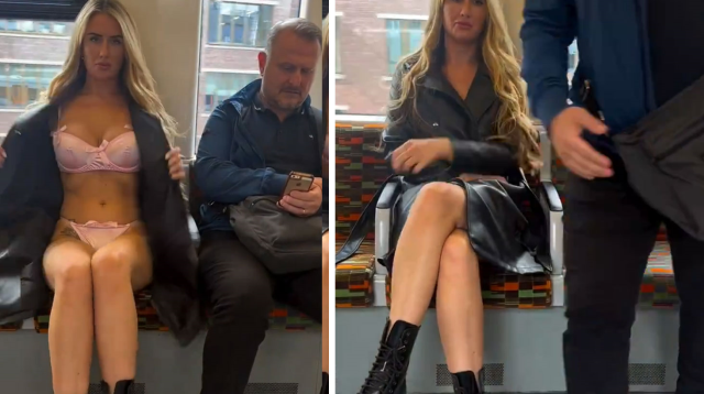 Those who saw it were shocked: She showed her underwear on the metro