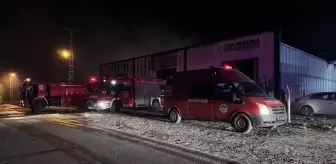 Kayseri'deki Mobilya Fabrikasında Yangın