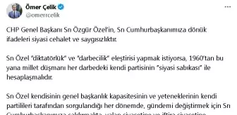 AK Parti'li Çelik: Özgür Özel'in, Cumhurbaşkanımıza dönük ifadeleri siyasi cehalet ve saygısızlıktır