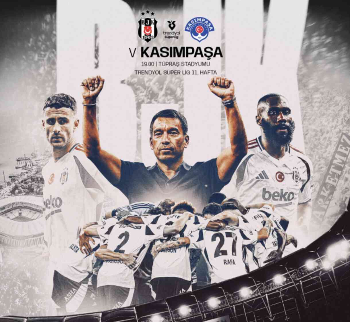 Beşiktaş muhtemel 11'ler! Beşiktaş- Kasımpaşa maçı muhtemel 11'ler belli oldu mu?