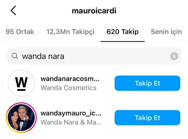 Mauro Icardi unfollowed Wanda Nara