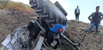 Adıyaman'da Devrilen Traktörün Sürücüsü Yaralandı