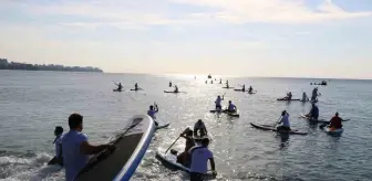 Antalya'da Organ Bağışı Farkındalığı İçin Paddle Board Etkinliği Düzenlendi