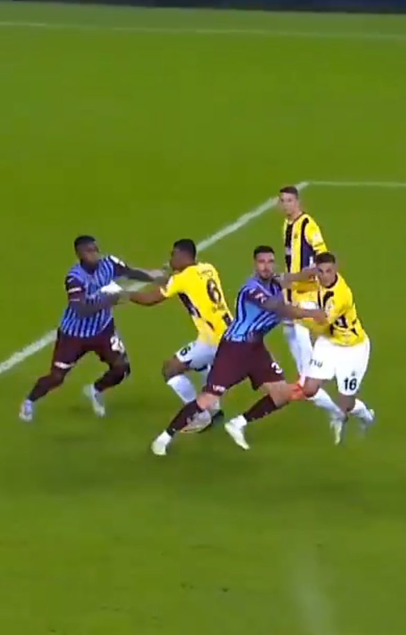 Position that marked the Trabzonspor-Fenerbahçe match