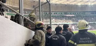 Bursaspor Maçında Yangın Paniği!