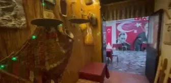 Burdur'da Çay Ocağında Tarihi Eşyalar Sergileniyor