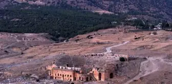 Pamukkale Travertenleri Gün Batımında Hayran Bırakıyor