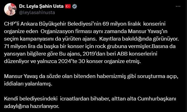 69 milyon muamması yanıt bulmadan yeni iddia: Ankara Büyükşehir'den 71 milyonluk konser