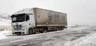 Ardahan-Şavşat Kara Yolunda Buzlanma Nedeniyle Tır Geçişleri Yasaklandı