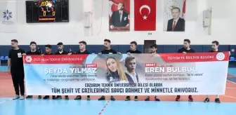 Erzurum'da şehitler Bülbül ve Yılmaz adına futsal turnuvası