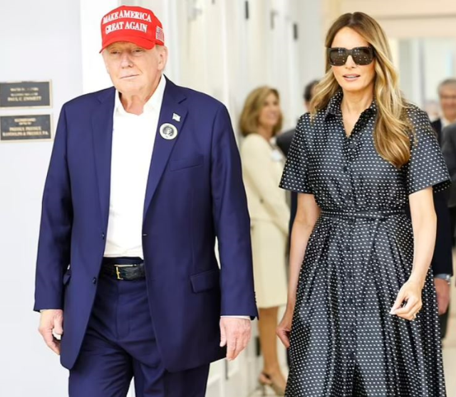 Melania Trump's election day image sparked controversy: 'Stunt double or real?'