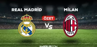 Real Madrid Milan maç özeti ve golleri izle! (VİDEO) Real Madrid Milan geniş özeti! Golleri kim attı, maç kaç kaç bitti?