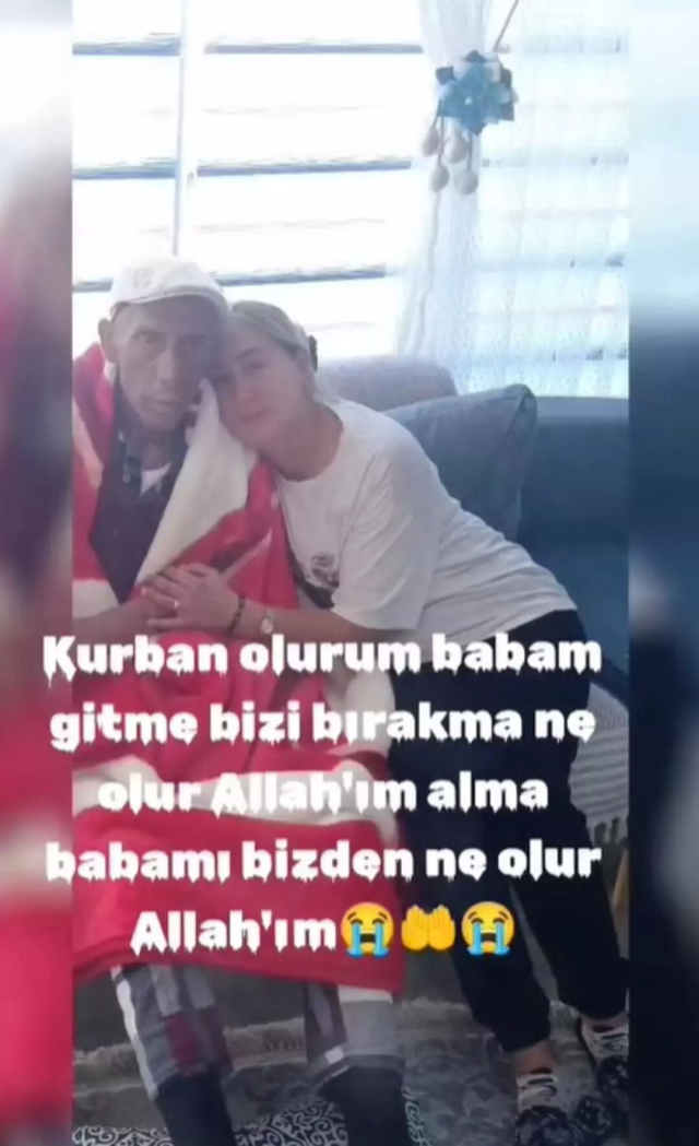 Ankaralı Turgut's daughter shared a photo with her father: Dad, don't leave us