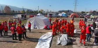 Kütahya'da 5,5 Büyüklüğünde Deprem Tatbikatı Yapıldı