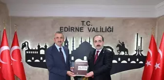 Türk Tarih Kurumu Başkanı Edirne Valisi'ni Ziyaret Etti