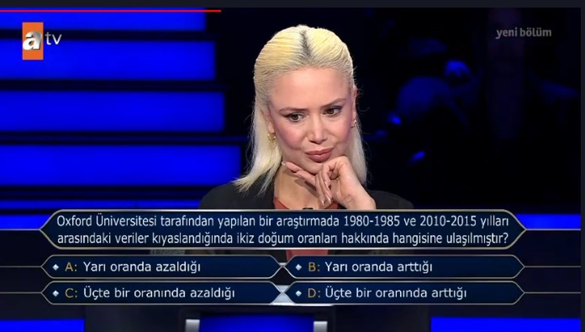 1980-1985 ve 2010-2015 yılları arasın ikiz doğum oranı nedir?