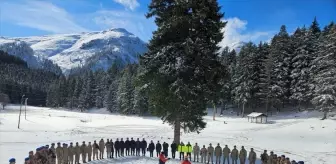 Artvin'de Jandarmaya Çığ Felaketleri İçin Arama Kurtarma Eğitimi