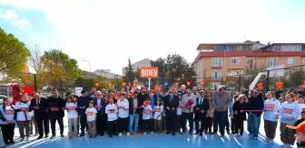 BİDEV'den Balıkesir Gönen'e Yeni Basketbol Sahası