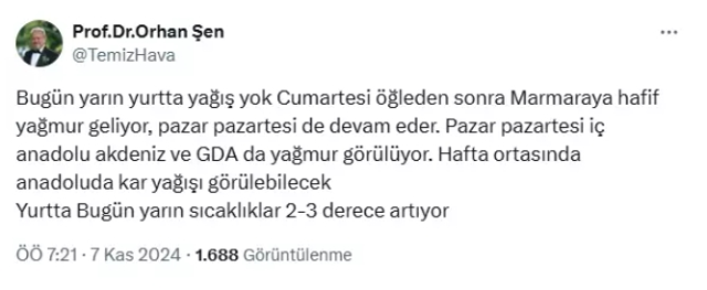 KAR YAĞACAK MI 2024? İstanbul'a kar yağışı ne zaman yağacak? Meteoroloji'den kar uyarısı!