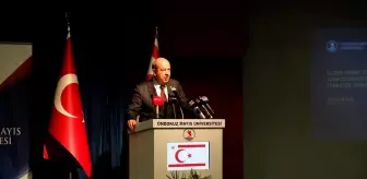 KKTC Cumhurbaşkanı Tatar, Samsun'da konferansta konuştu Açıklaması