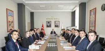 Kütahya Valisi Musa Işın, İlçe Kaymakamlarıyla Toplantı Yaptı